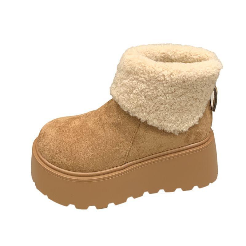 Platform Fleece-Lined Short Snow Boots Product Image