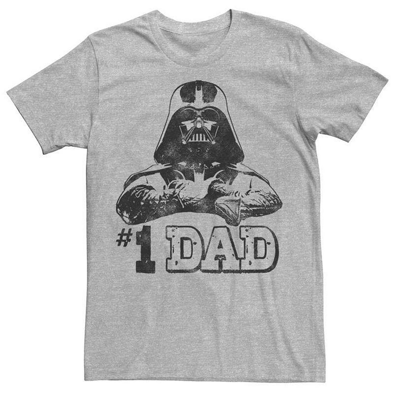 Mens Star Wars Darth Vader #1 Dad Tee Athletic Grey Product Image