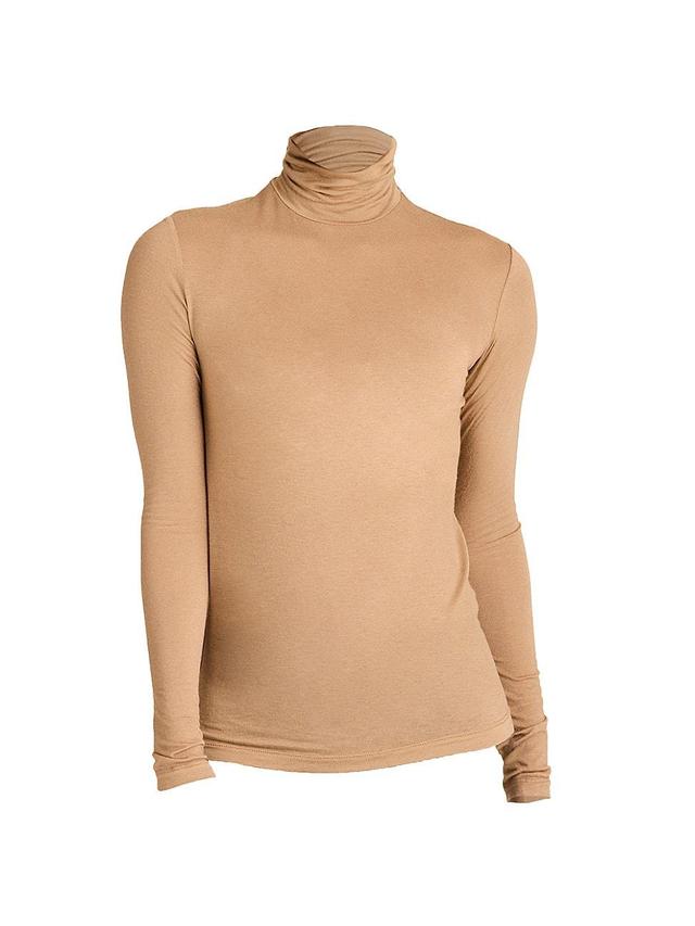 Womens Washable Cashmere Turtleneck Sweater Product Image