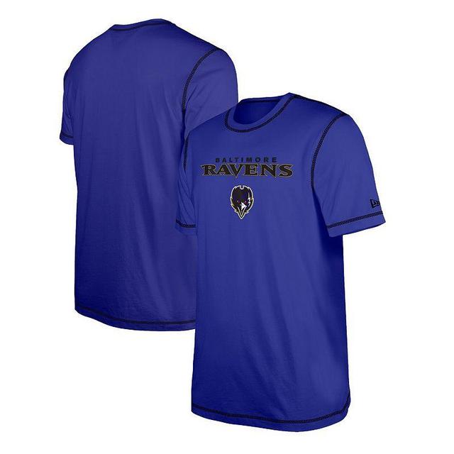 Mens New Era Baltimore Ravens Third Down Puff Print T-Shirt Product Image