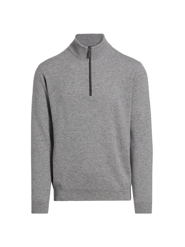 Mens COLLECTION Cashmere Quarter-Zip Sweater Product Image