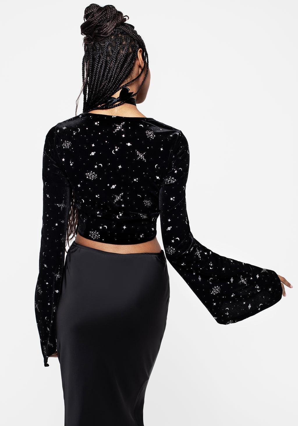 Veniri Velour Crop Top Product Image