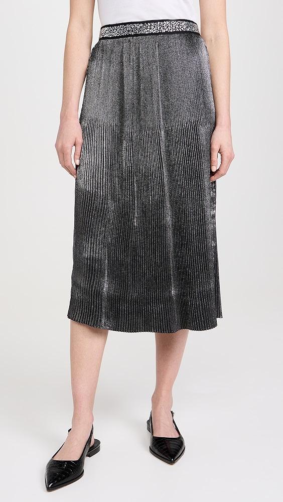 Le Superbe Foil Pleated Skirt | Shopbop Product Image