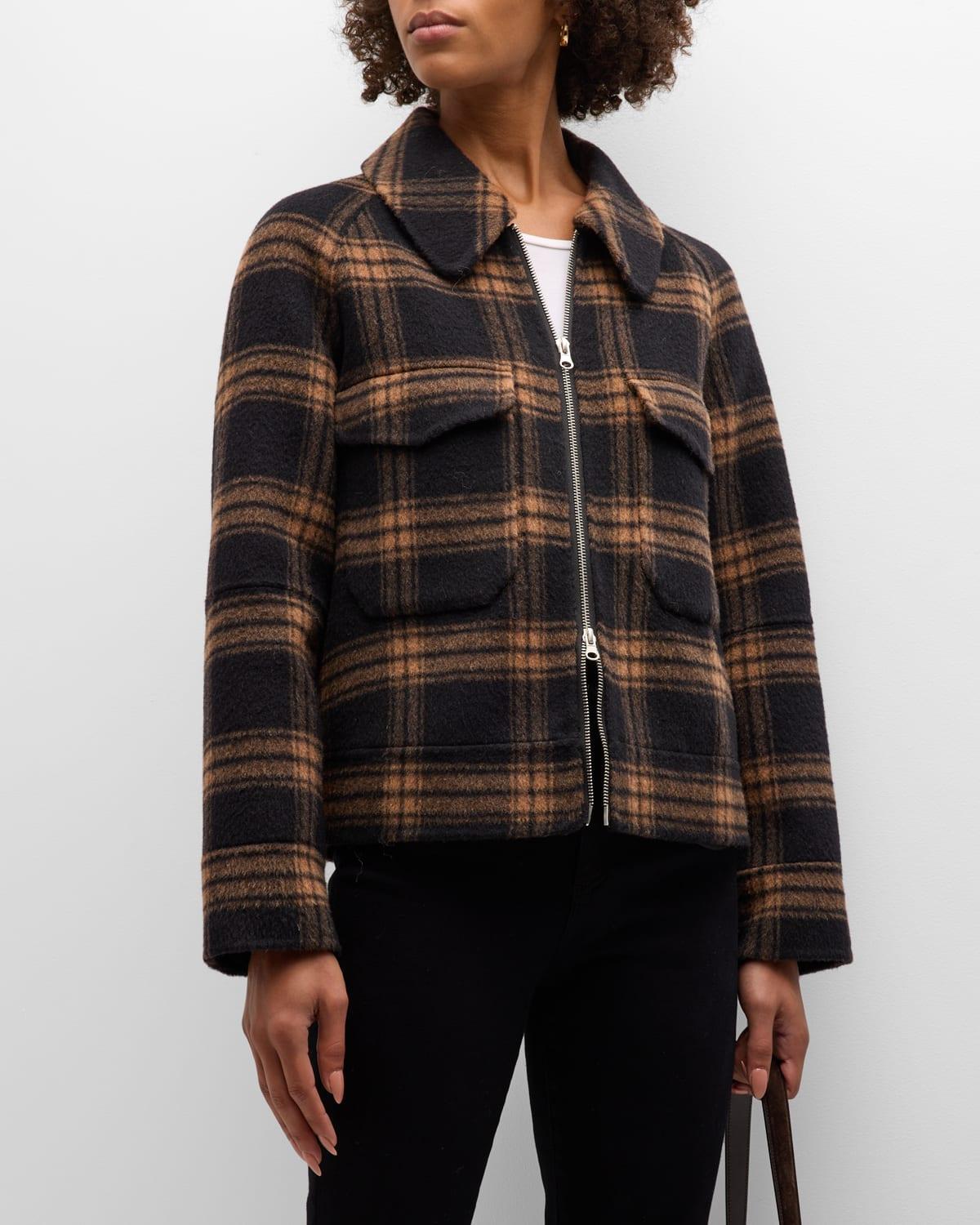 Rails Cheyenne Plaid Brushed Wool Blend Coat Product Image