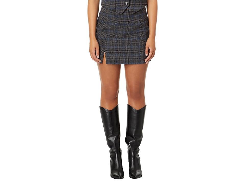 Madewell Wool-Blend Mini Skirt in Plaid (Mini Glen Plaid) Women's Skirt Product Image