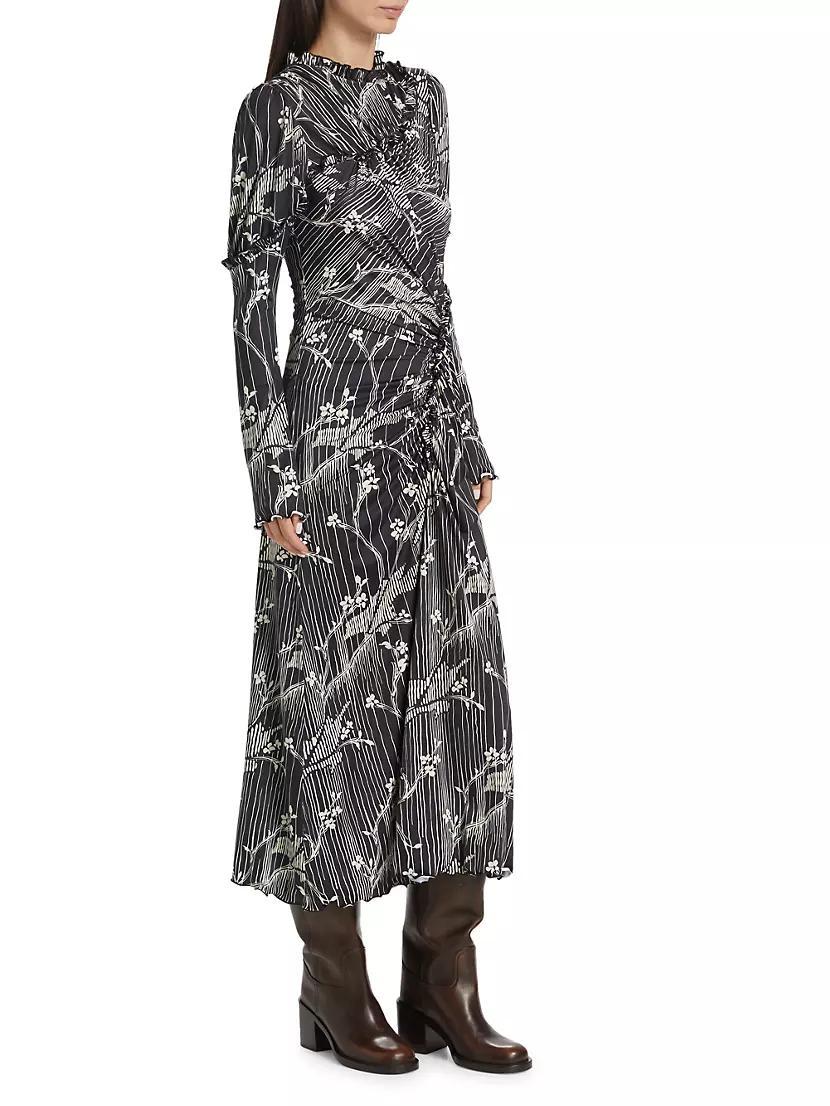 Floral Long-Sleeve Maxi Dress Product Image