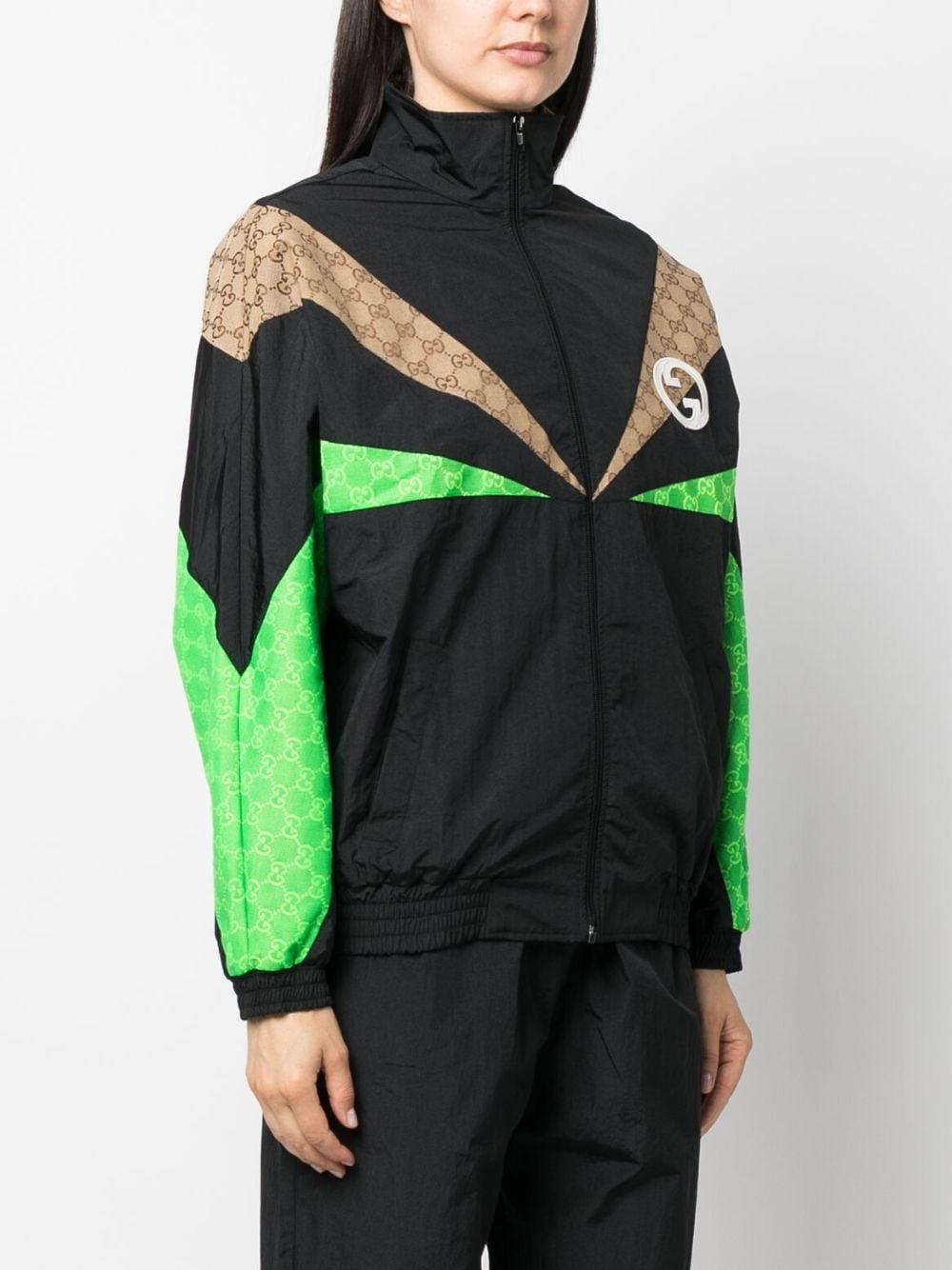 Nylon Zip Jacket In Black,multicolor Product Image