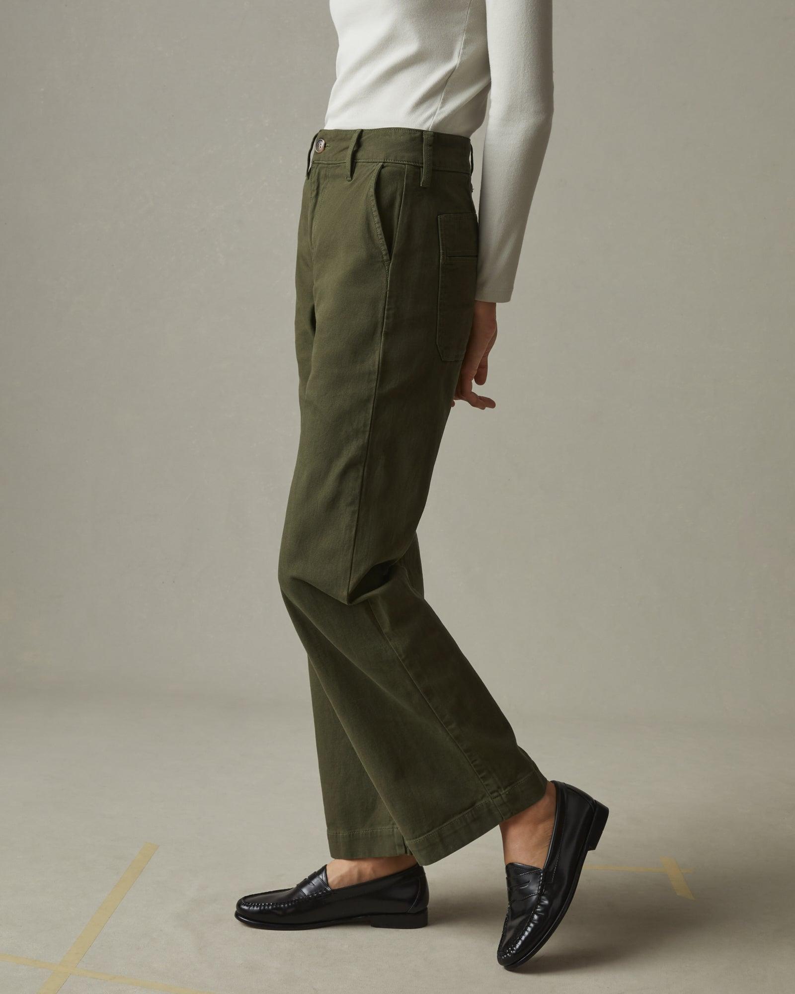 Wide Leg Pant - Moss Female Product Image