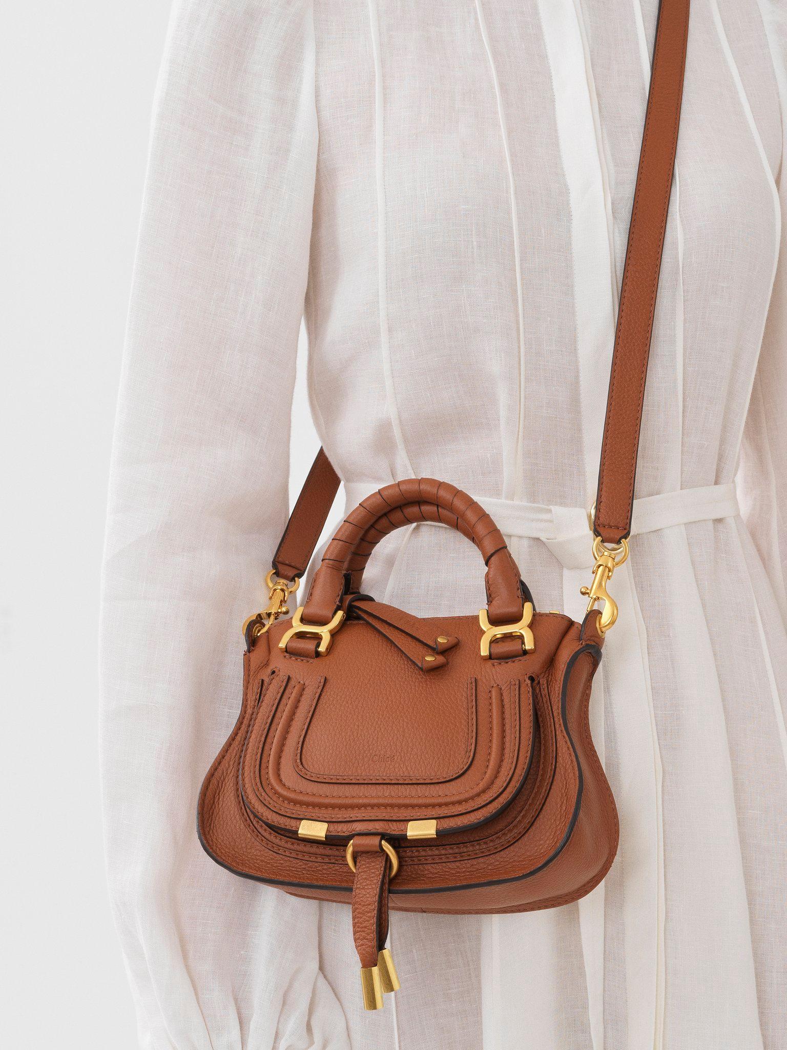 Mini Marcie bag in grained leather Product Image