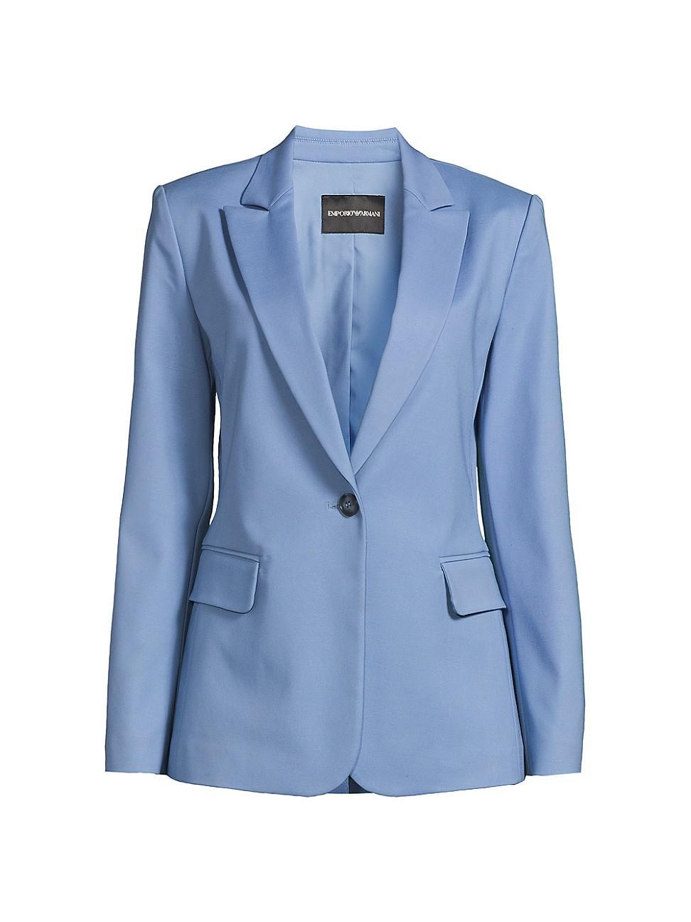 Womens Cotton Couture Single-Button Blazer Product Image