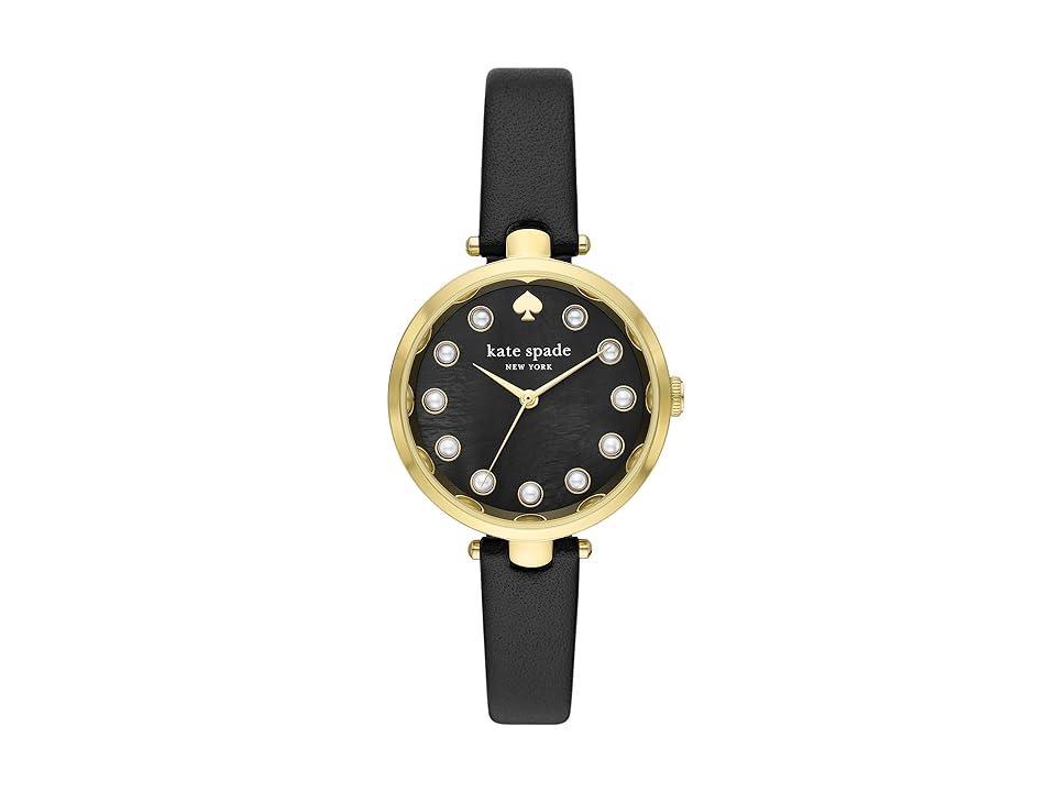 kate spade new york holland mother of pearl leather strap watch, 34mm Product Image