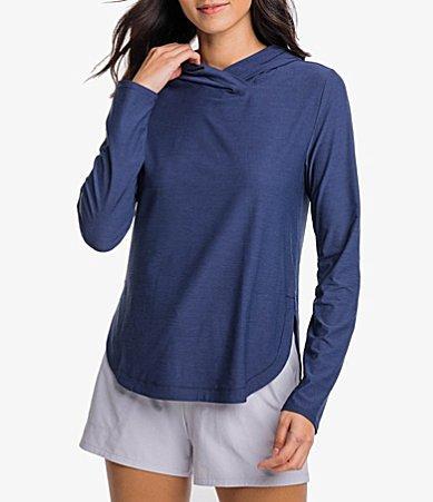 Southern Tide Linley Brrrdeg Performance Hoodie (Nautical ) Women's Clothing Product Image