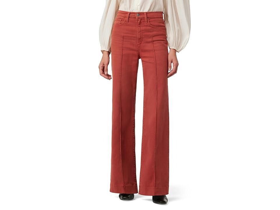 Womens The Mia Pintuck High-Rise Wide-Leg Jeans Product Image