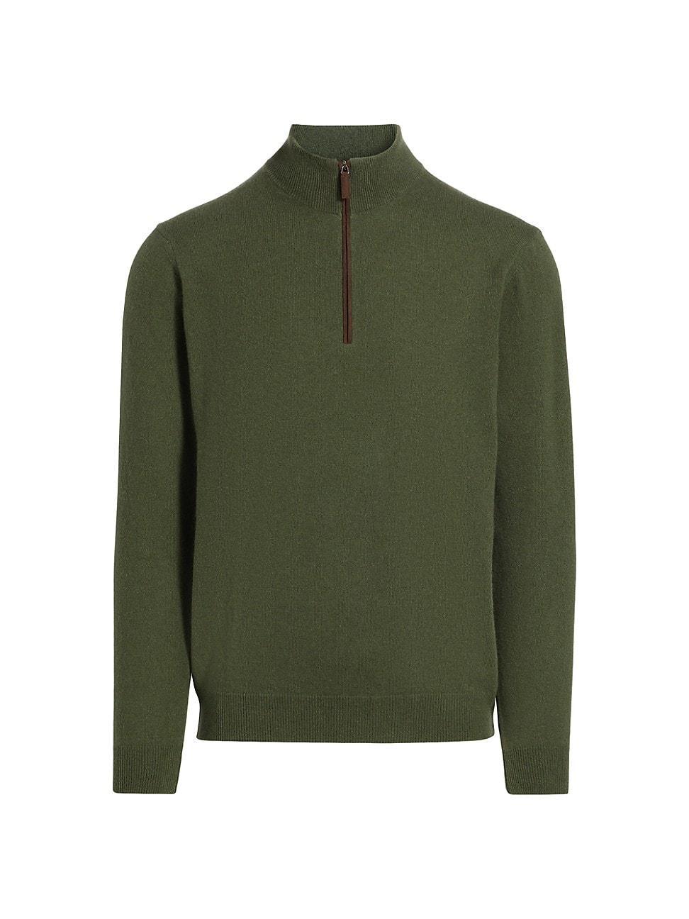 Mens COLLECTION Cashmere Quarter-Zip Sweater Product Image