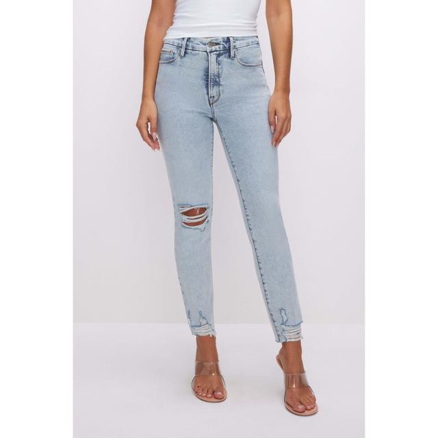 Womens Good Classic Slim Jeans | Blue, Size 30 Plus | Good American by Khlo Kardashian Product Image