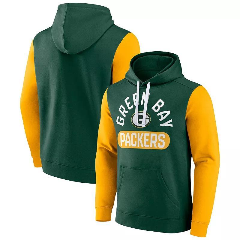 Mens Fanatics Green Green Bay Packers Extra Point Pullover Hoodie Product Image