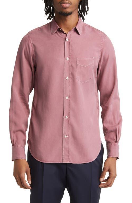 Officine Gnrale Garment Dyed Lyocell Button-Up Shirt Product Image