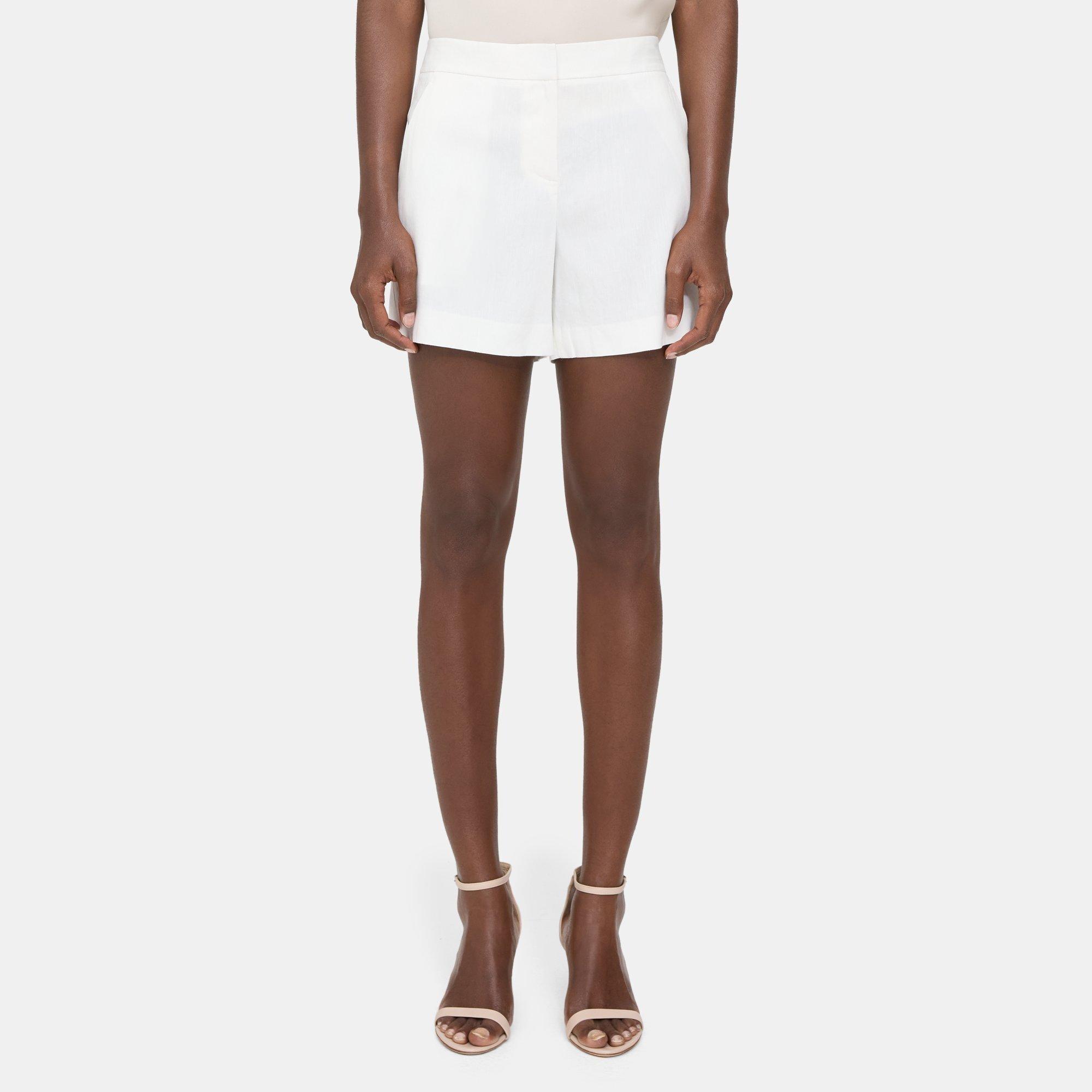 Linen-Blend Tailored Short | Theory Outlet Product Image