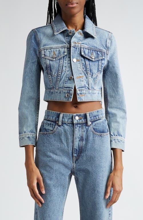 Alexander Wang Shrunken Denim Trucker Jacket Product Image