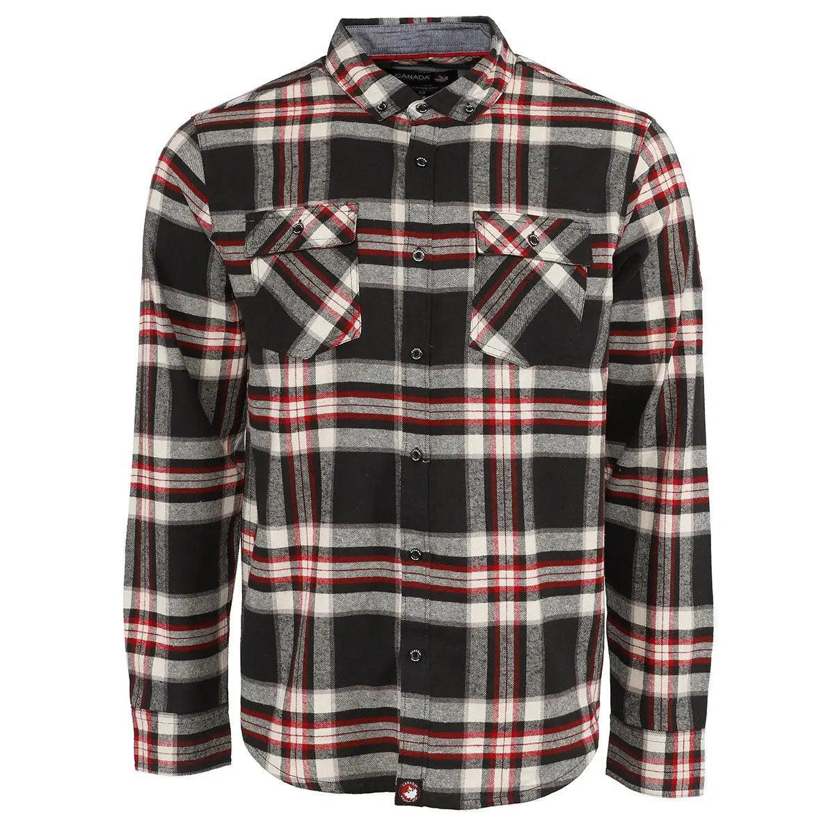 Canada Weather Gear Men's Flannel With Chambray Lined Collar Product Image