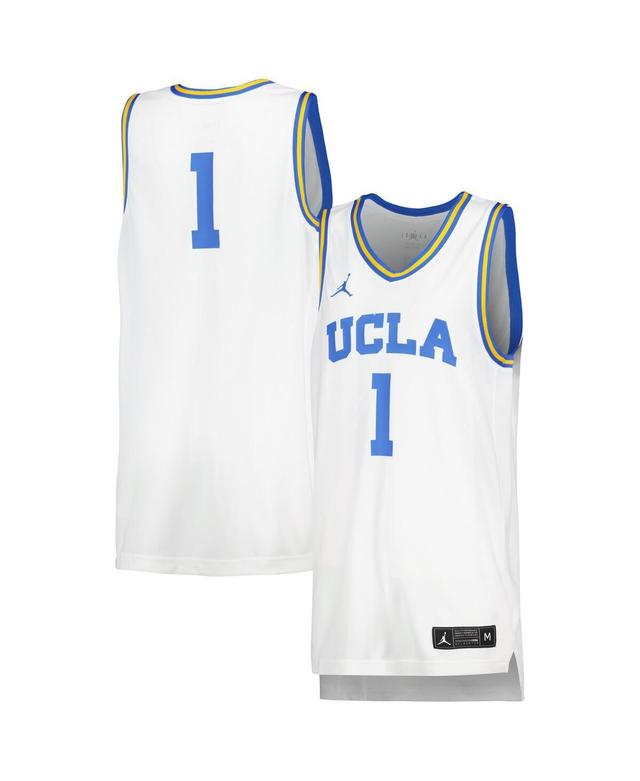 Jordan #1 White Ucla Bruins Womens Basketball Replica Jersey - White Product Image