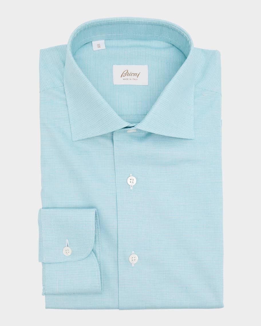 Mens Cotton Textured Dress Shirt Product Image