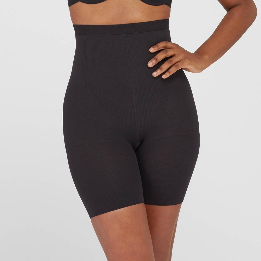 ASSETS by SPANX Womens High-Waist Mid-Thigh Super Control Shaper - Black 2 Product Image