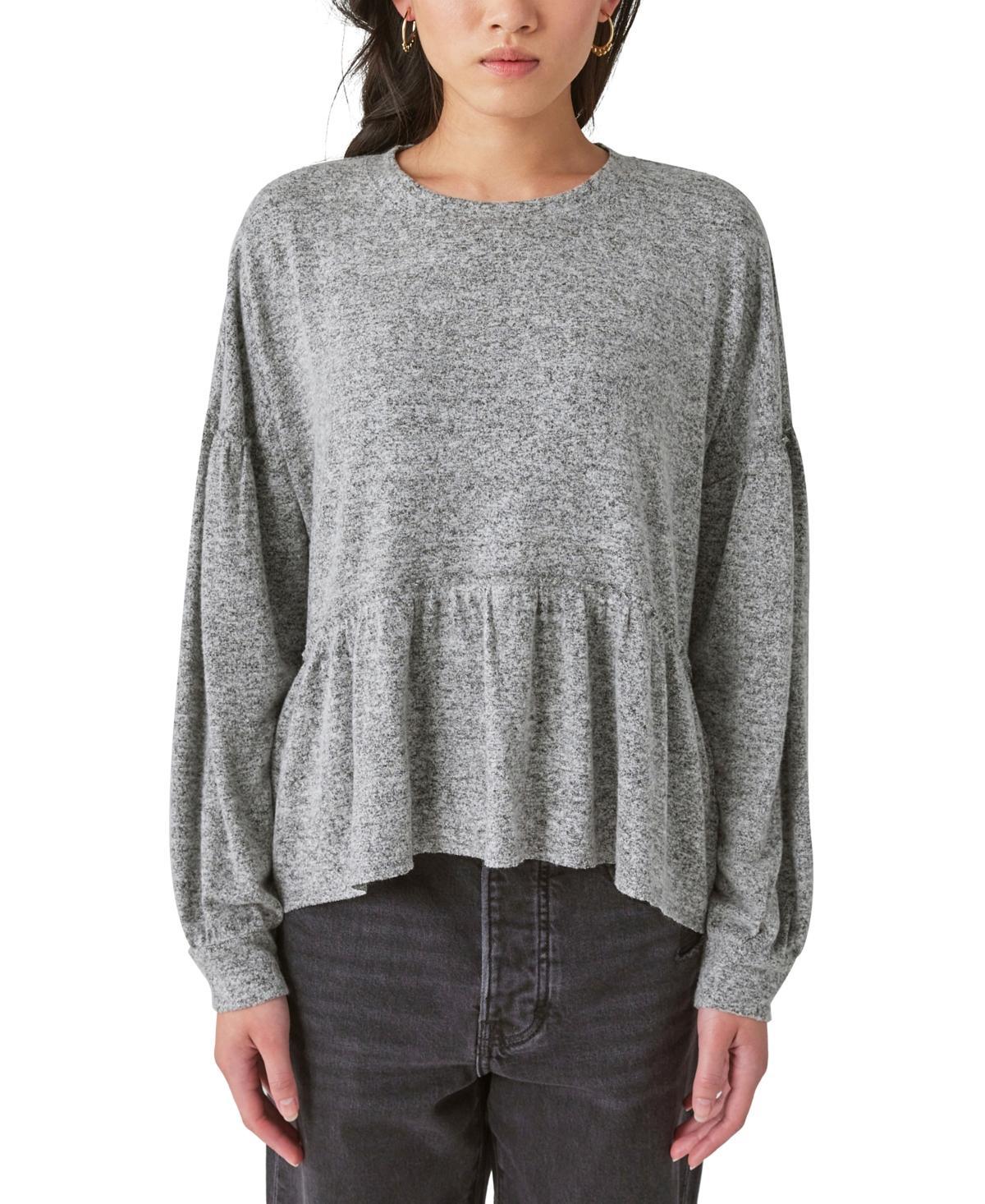 Lucky Brand Womens Cloud Jersey Babydoll Top Product Image