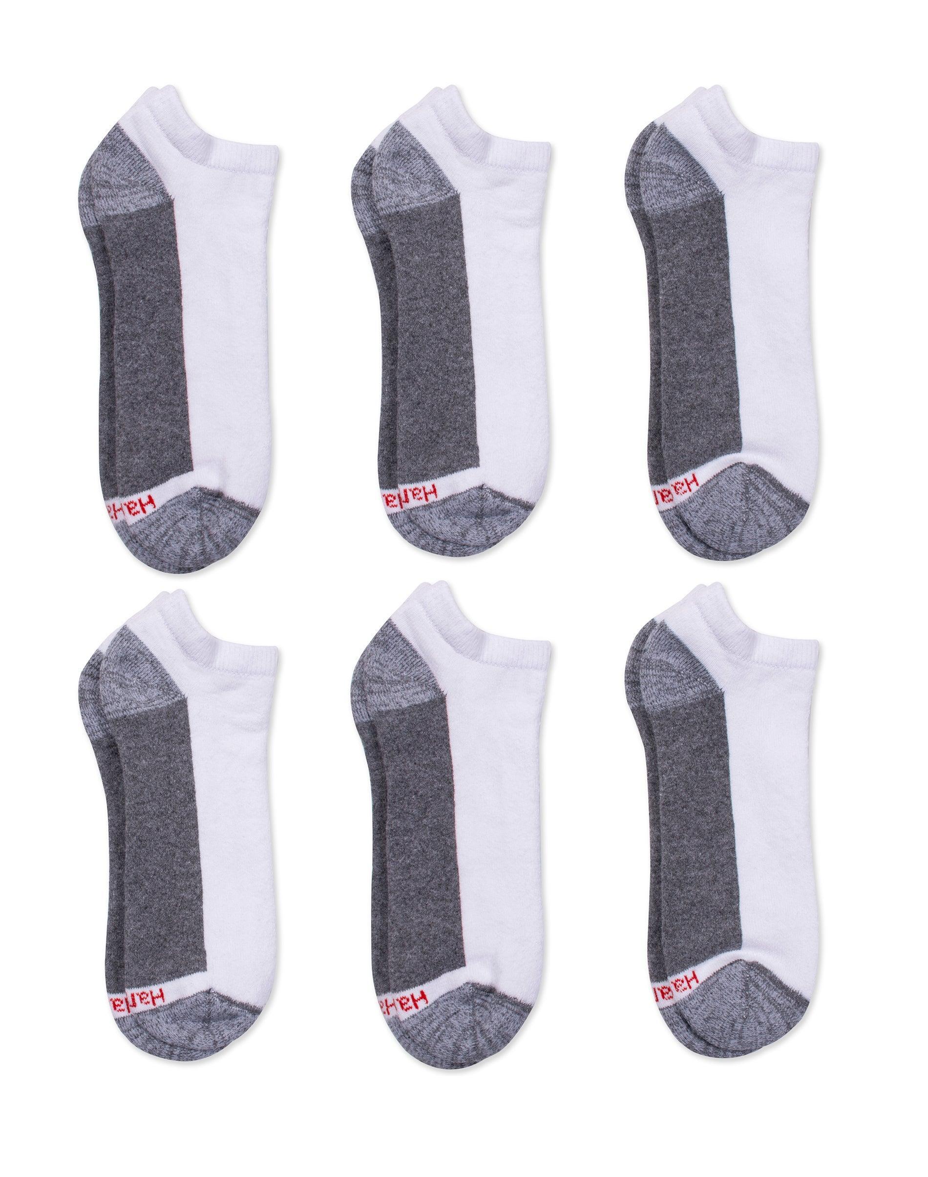 Hanes Double Tough Mens Low Cut Socks, Max Cushion, Shoe Sizes 12-14, 6-Pairs Black Product Image