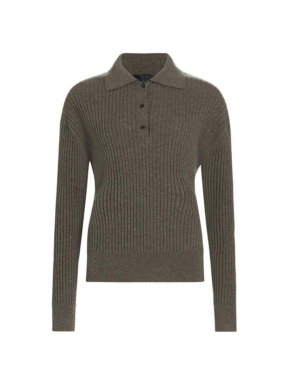 Womens Ramona Wool Polo Sweater Product Image