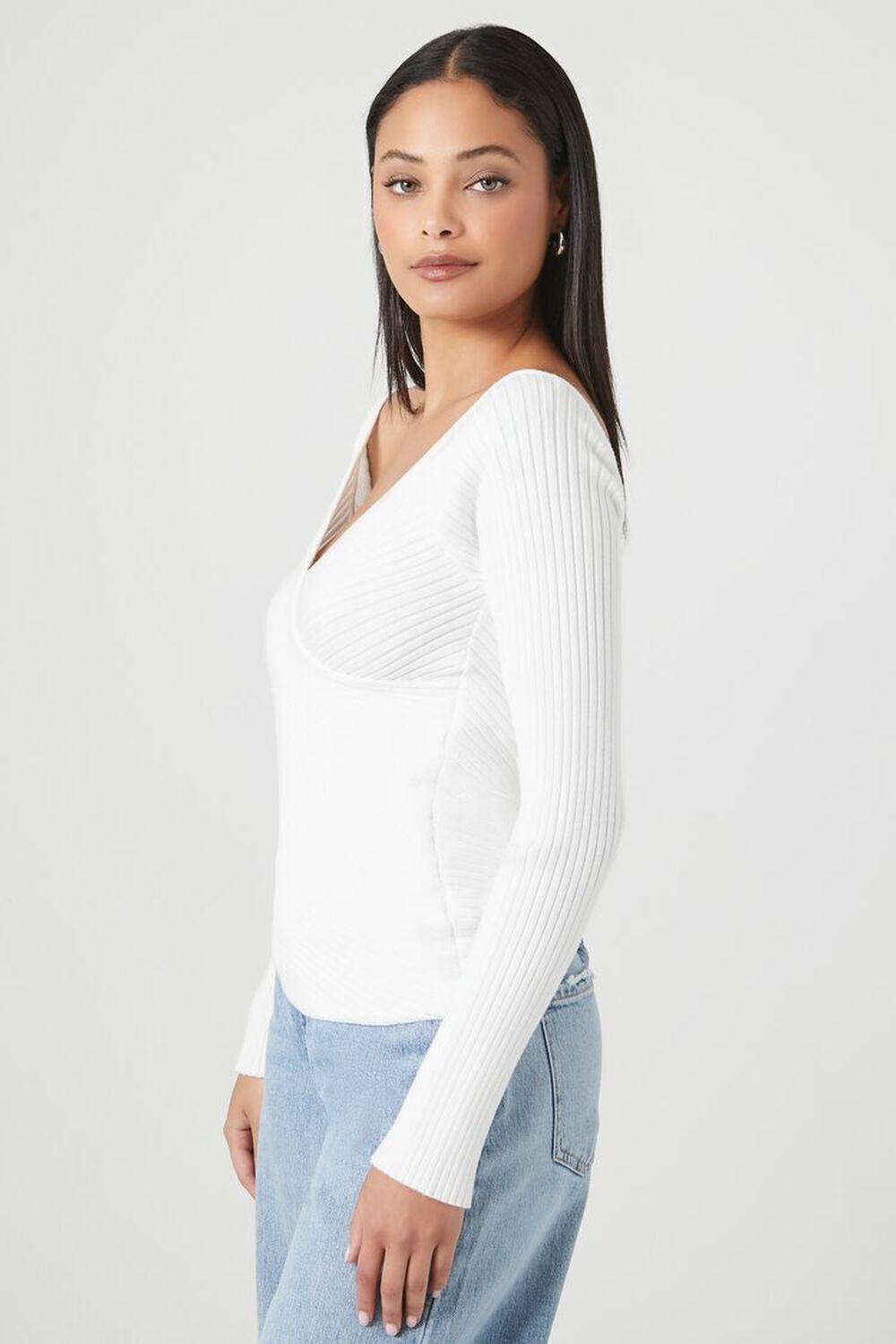 Ribbed Surplice Sweater | Forever 21 Product Image