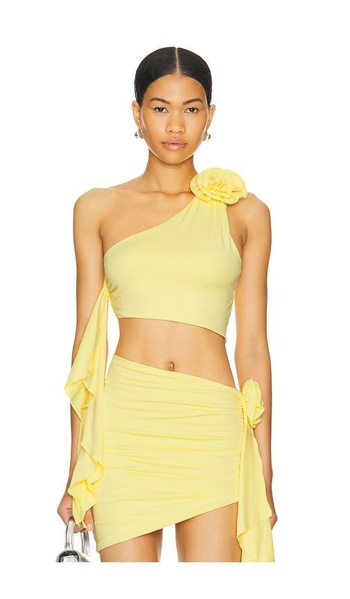 Lovers and Friends Cordelia Top in Yellow Product Image