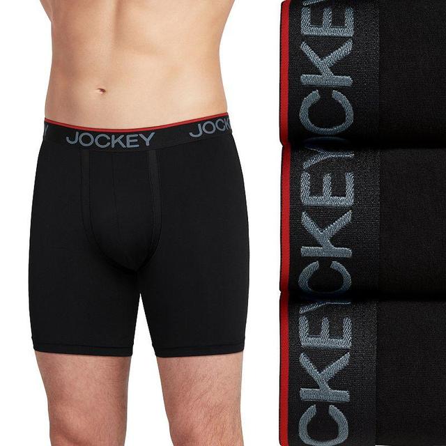 Mens Jockey 3-Pack Chafe Proof Pouch Microfiber 5 Boxer Briefs Product Image