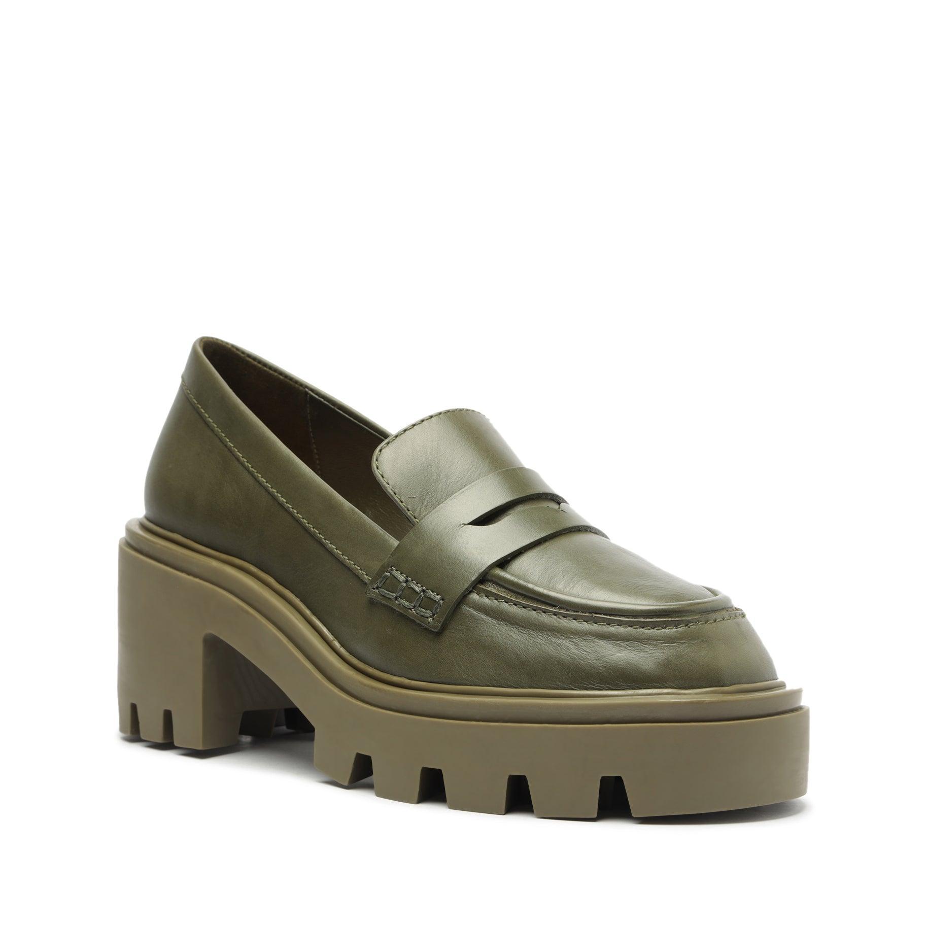 Viola Tractor Leather Flat Female Product Image