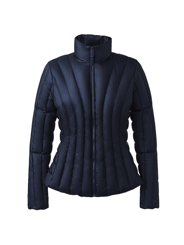 Lany Light-Down Vertical Quilted Puffer Jacket Product Image