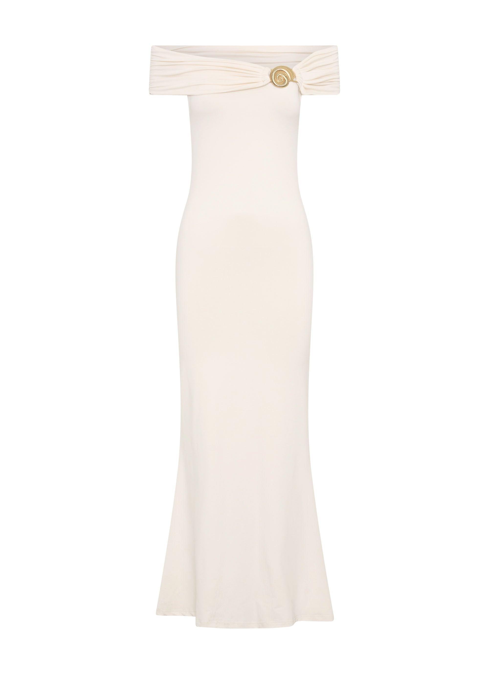 Illusion Maxi Dress - Ivory Product Image