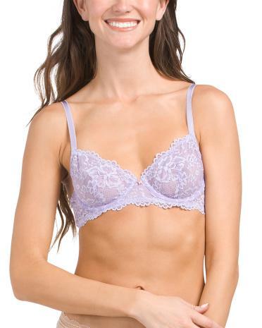 Floral Lace Unlined Bra For Women Product Image