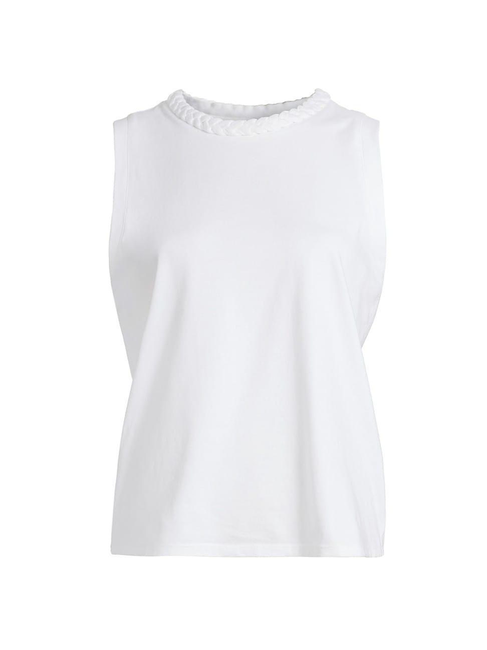 Womens Stretch-Cotton Braided Tank Product Image