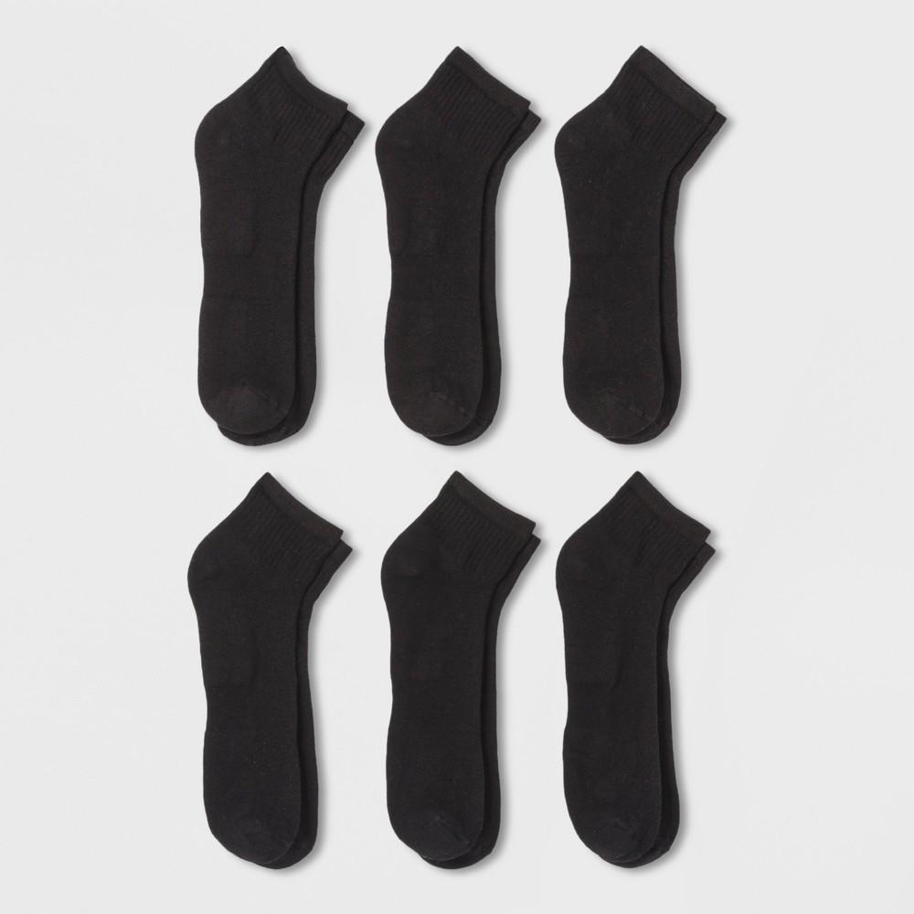 Mens Big & Tall Quarter Athletic Socks 6pk - Goodfellow & Co 13-15 Product Image