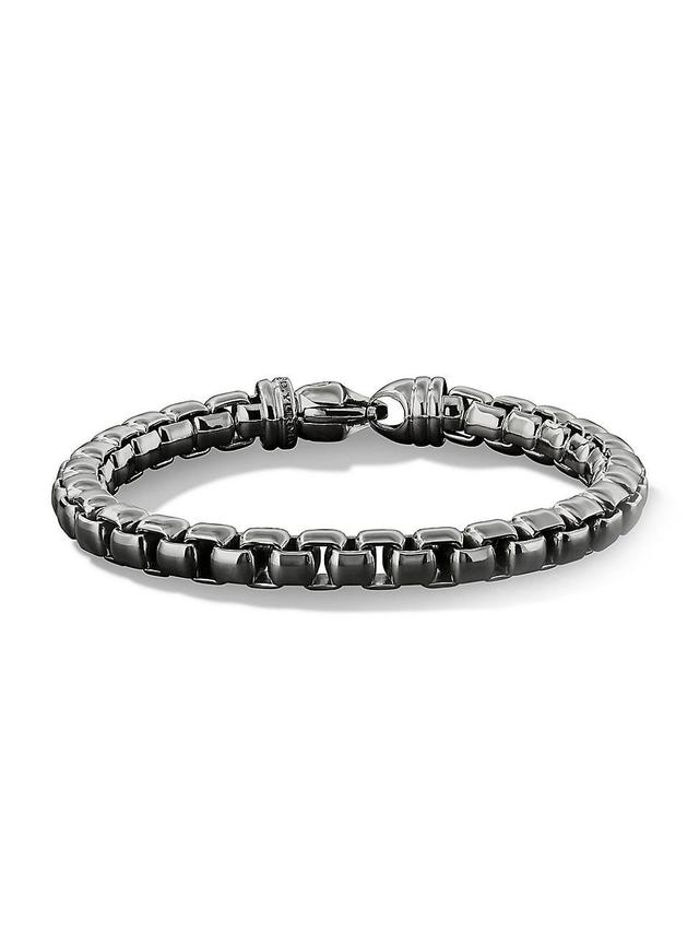 Mens Box Chain Bracelet in Sterling Silver, 5MM Product Image