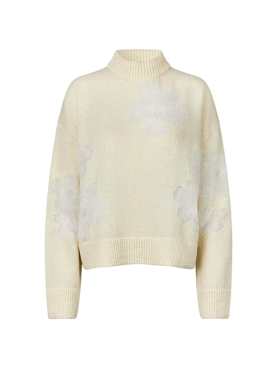 Womens Uberta Floral Wool-Blend Sweater Product Image