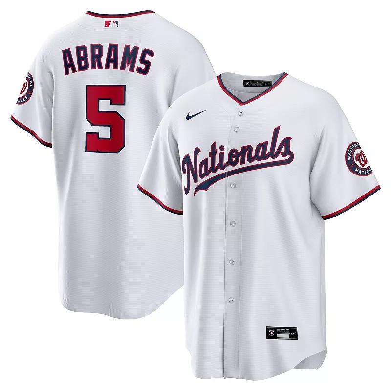 Mens Nike C.J. Abrams Washington Nationals Home Replica Jersey Product Image