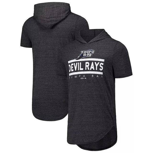 Mens Majestic Threads Tampa Bay Rays Tri-Blend Hoodie T-Shirt Product Image