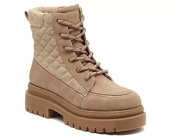 Rocket Dog Desmond Womens Combat Boots Brown Product Image