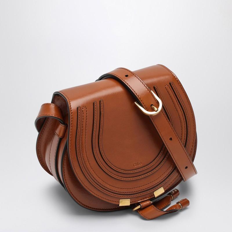 Marcie Clay-coloured Small Saddle Bag In Brown Product Image