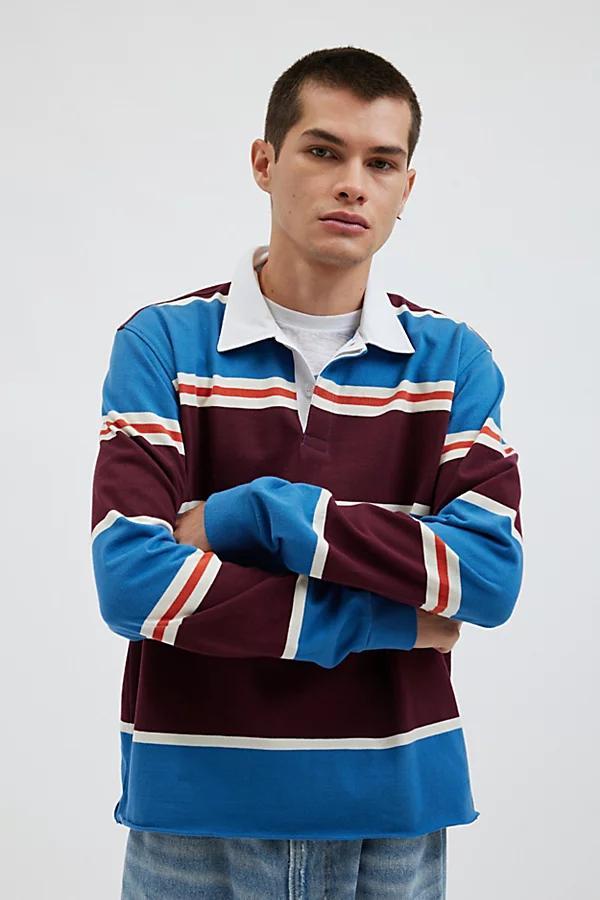 Urban Outfitters UO Richmond Striped Rugby Shirt Top Mens at Urban Outfitters Product Image