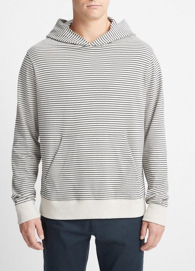 Striped Sueded Jersey Pullover Hoodie Product Image