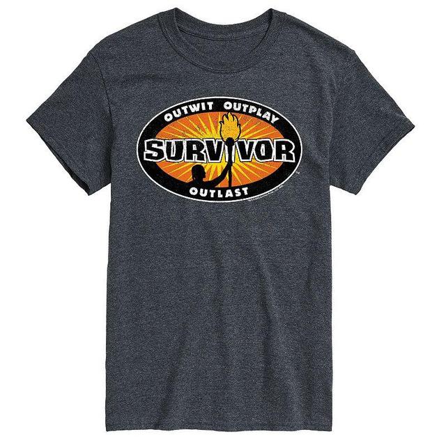 Big & Tall Survivor Logo Badge Graphic Tee, Mens Product Image