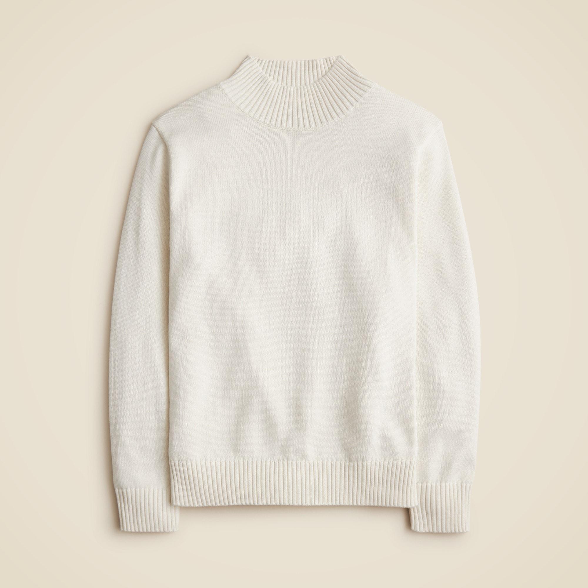 Heritage cotton mockneck sweater Product Image