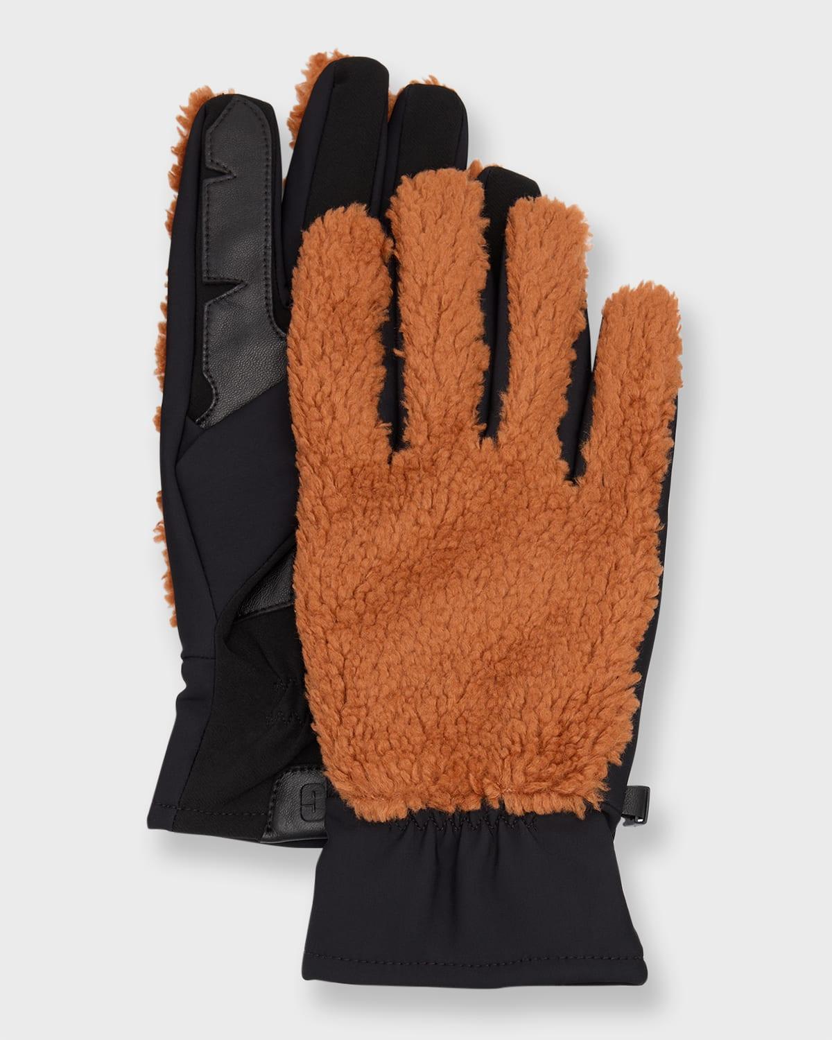 Mens Fluff Faux Fur Gloves Product Image